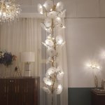 Italian model vertical flowers chandelier