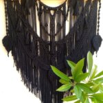 Black Macrame wall design