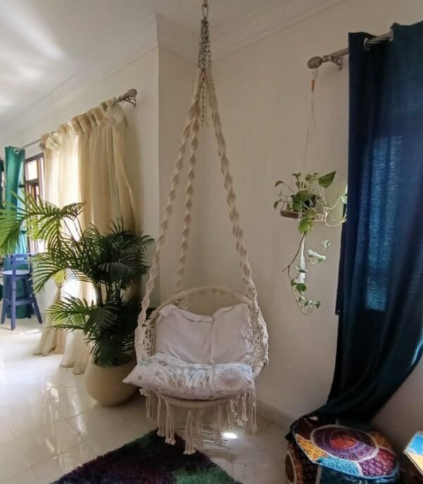 Macrame round swing