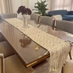 Macrame table runner