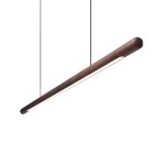 Cylinder wood led pendant