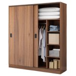 Oak slidder wardrobe