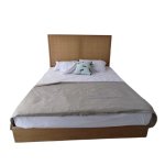 Rattan white bed