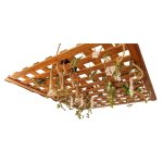 Bamboo ceiling net lighting unit