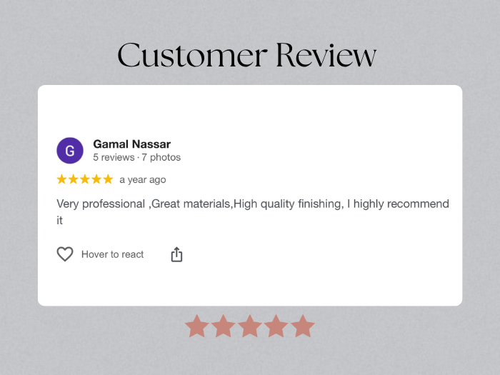 Customer Review - 5